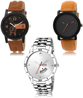 FERRIZZO New latest Designer Combo of 3 Analog Watch  - For Men