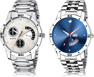 SWIFFIN New Latest Designer Combo of 2 Analog Watch  - For Men