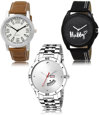 SWIFFIN New latest Designer Combo of 3 Analog Watch  - For Men