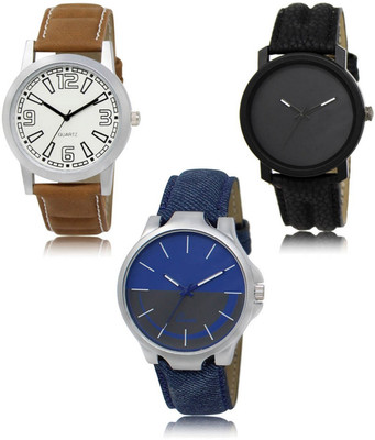 SWIFFIN New latest Designer Combo of 3 Analog Watch  - For Men