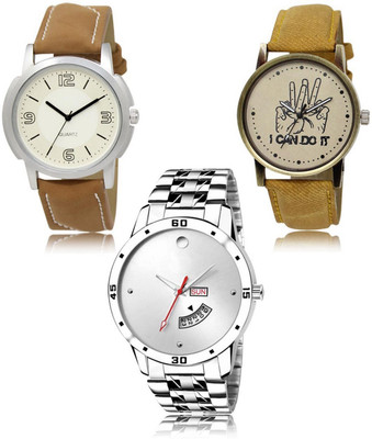 SWIFFIN New latest Designer Combo of 3 Analog Watch  - For Men