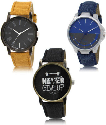 SWIFFIN New latest Designer Combo of 3 Analog Watch  - For Men