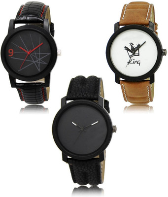 SWIFFIN New latest Designer Combo of 3 Analog Watch  - For Men