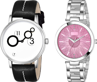 SPLAZOS Analog Premium Quality Best Set Of Two Analog Watch  - For Couple