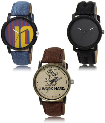 SWIFFIN New latest Designer Combo of 3 Analog Watch  - For Men