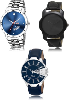 SWIFFIN New latest Designer Combo of 3 Analog Watch  - For Men