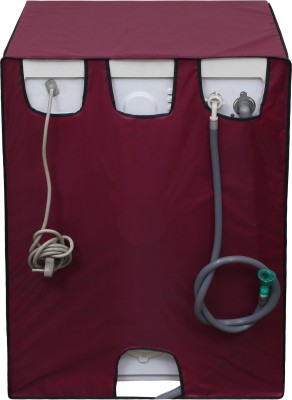 LITHARA Front Loading Washing Machine  Cover(Width: 66.04 cm, Maroon)