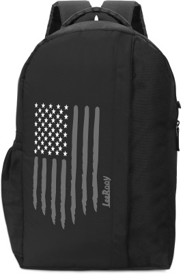 LeeRooy MN BG16 black 17.5inch B type 24 ltr Bag for mordern colledge boys and girls 19 L Trolley Laptop Backpack(Black)