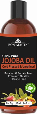 Bon Austin Premium Jojoba oil - Cold Pressed & Unrefined(100 ml)(100 ml)