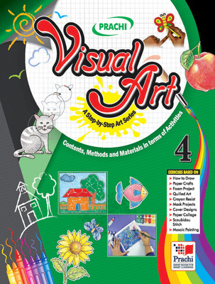 Visual Arts-4 (With Material)  - A Complete and Step-by-step Series on Drawing(English, Paperback, Ramesh 'Manu')