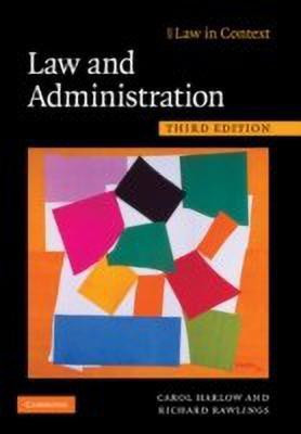 Law and Administration(English, Hardcover, Harlow Carol)