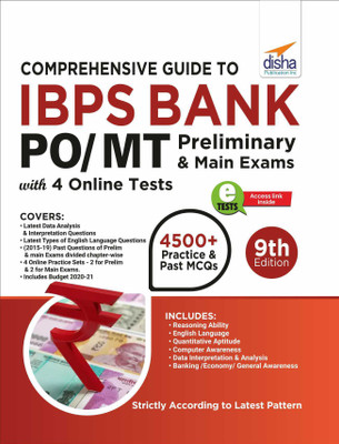 Comprehensive Guide to Ibps Bank Po/ Mt Preliminary & Main Exams with 4 Online Cbts(English, Paperback, unknown)