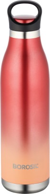 BOROSIL ColorCrush 700 ml Flask(Pack of 1, Red, Steel)