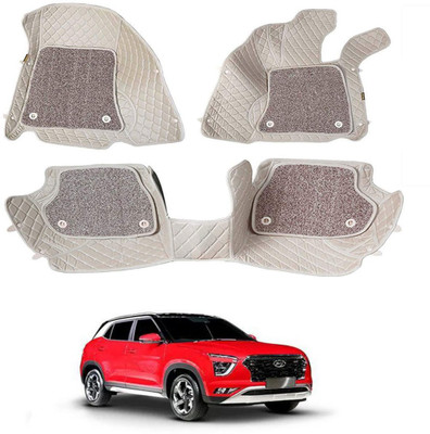 AYW Leatherite 7D Mat For  Hyundai Creta(Beige)