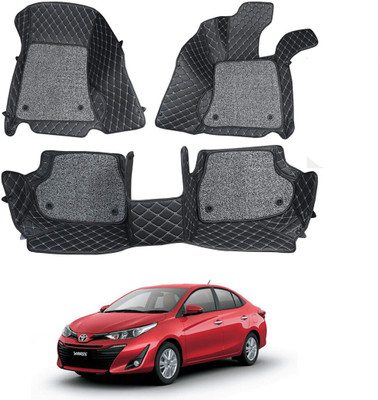 AYW Leatherite 7D Mat For  Toyota Yaris(Black)