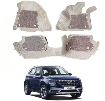 AYW Leatherite 7D Mat For  Hyundai Venue(Beige)