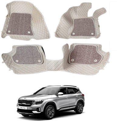 AYW Leatherite 7D Mat For  Kia Seltos(Beige)