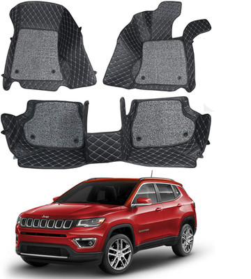 AYW Leatherite 7D Mat For  Jeep Compass(Black)