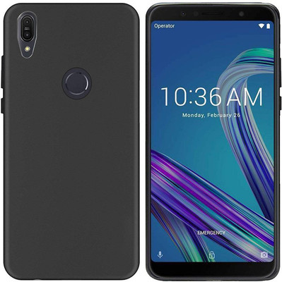 Elica Back Cover for Asus Zenfone Max Pro M1(Black, Grip Case, Silicon, Pack of: 1)