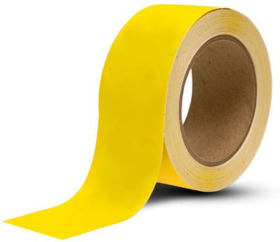 Offimart Single Sided Floor Marking Tape Floor Marking Tape (Manual)(Yellow)