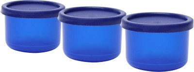 Cutting EDGE Plastic Fridge Container  - 150 ml(Pack of 3, Blue)