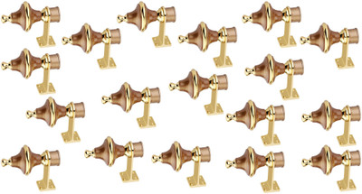 GROWNIX Gold Rod Rail Bracket Metal(Pack of 18)
