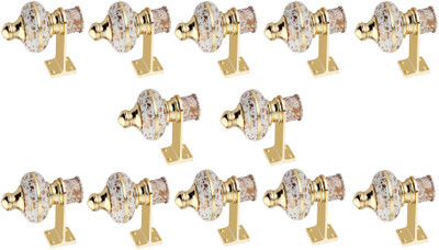 GROWNIX Multicolor Rod Rail Bracket Metal(Pack of 12)