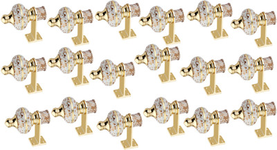 GROWNIX White Rod Rail Bracket Metal(Pack of 18)