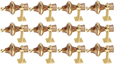 GROWNIX Gold Rod Rail Bracket Metal(Pack of 12)