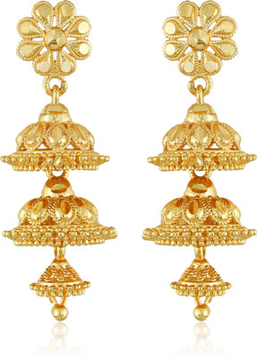 VIGHNAHARTA Traditional 1 Gm Gold and Plated Earring for Women and Girls Alloy Drops & Danglers