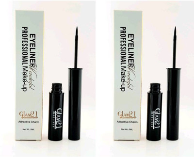 Glam21 Eyeliner Wonderful Professional make - up ( 5 ml ) 10 ml(jet black)