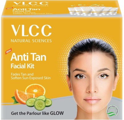 VLCC Anti tan facial kit Tube Packing for Men & Women pack of 4 (60Gm X 4)(4 x 60 g)