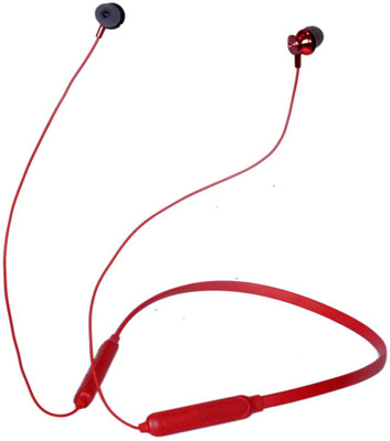 BUY SURETY TOP SELLING POWERFUL SOUND NECKBAND WITH WIRELESS CONNECTIVITY Bluetooth Headset(Red, In the Ear)