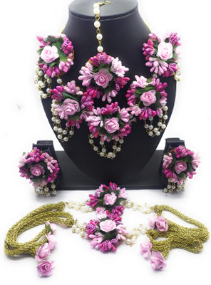 BALIKA VADHU Fabric Purple Jewellery Set(Pack of 1)