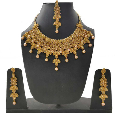 Sublime W Alloy Gold-plated Gold Jewellery Set(Pack of 1)