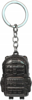 Relicon PUBG Game Level 3 Backpack Bag Collectible (Design-2) Black Metal Keychain for Car Bike Men Women Keyring Key Chain