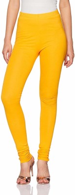 Khalifa Western Wear Legging(Yellow, Solid)