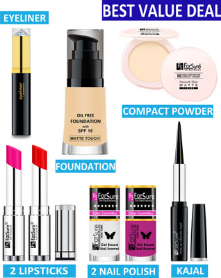 ForSure All in One Professional Makeup Kit 13(Pack of 8)