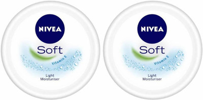 NIVEA Soft Light Moisturiser, 200 ml (Pack of 2)(400 ml)