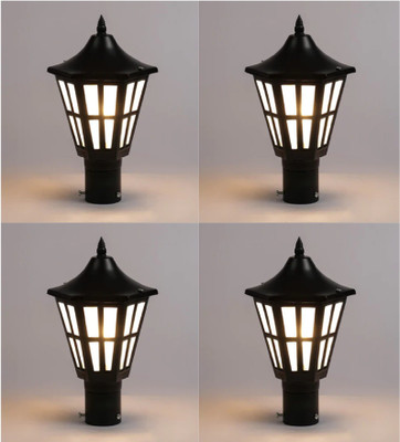 PR Prashant pr_Harican_P04 Gate Light Outdoor Lamp(Black, White)