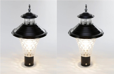 PR Prashant PR-Jalwaa_Midiyam-PO2 Gate Light Outdoor Lamp(Black)