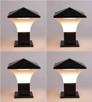 PR Prashant pr_Fentam_P04 Gate Light Outdoor Lamp(Black, White)