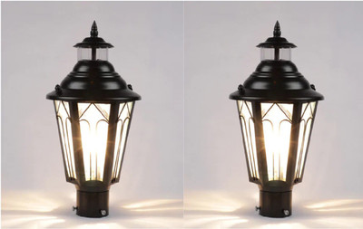 PR Prashant pr_520_P02 Gate Light Outdoor Lamp(Black)