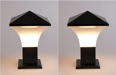 PR Prashant pr_Fentam_P02 Gate Light Outdoor Lamp(Black, White)