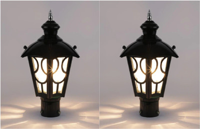 PR Prashant pr_Umbrella_mini_P02 Gate Light Outdoor Lamp(Black)