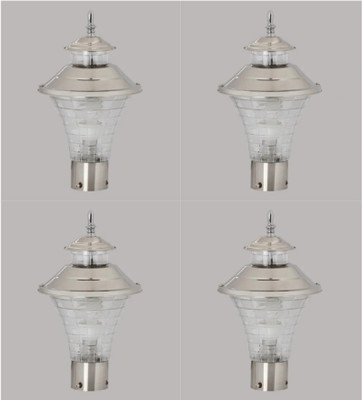 PR Prashant PR-Jalwaa_Mini-PO4 Gate Light Outdoor Lamp(Silver)