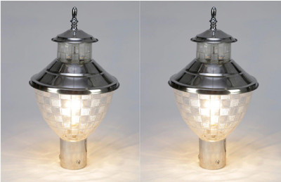 PR Prashant PR-Zed-PO2 Gate Light Outdoor Lamp(Silver)