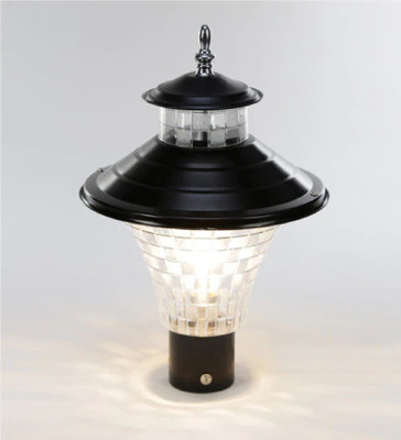 PR Prashant PR-Jalwaa_Midiyam-PO6 Gate Light Outdoor Lamp(Black)