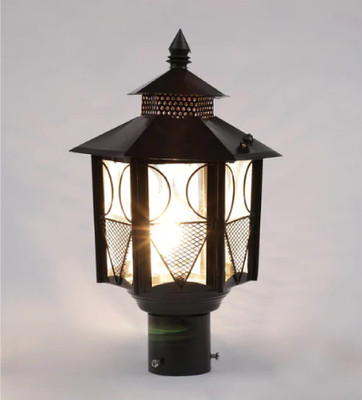 PR Prashant PR-Mettro-PO6 Gate Light Outdoor Lamp(Black)