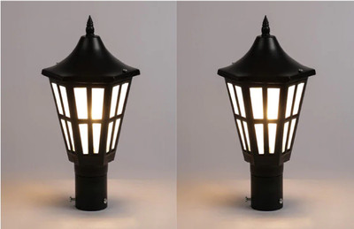 PR Prashant pr_Harican_P02 Gate Light Outdoor Lamp(Black, White)